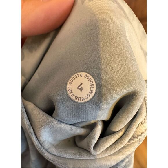 Lululemon Fast Free High Rise Performance Leggings Size 4 Nulux City Grit White - Picture 5 of 12